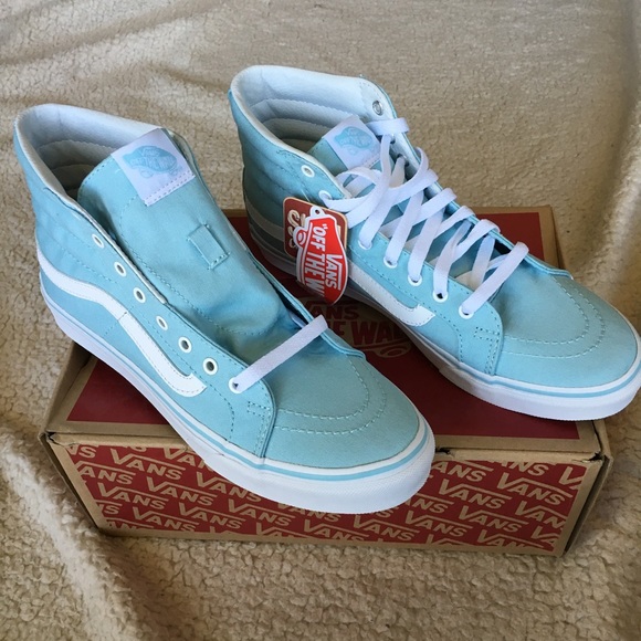 NWT Vans Sk8-Hi Slim Canvas Sneakers, W 9.5, M 8 - Picture 2 of 7